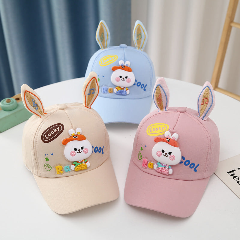 Wholesale Cute White Bunny Baby Hat with Long Ears
